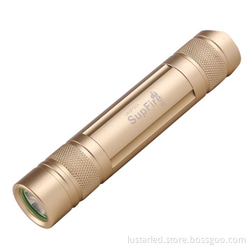 LED Keychain Torch, Mini Flashlight, Emergency Light in Gold Color